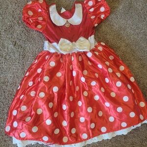 The Disney Store Minnie Mouse Costume Youth Size Medium Used